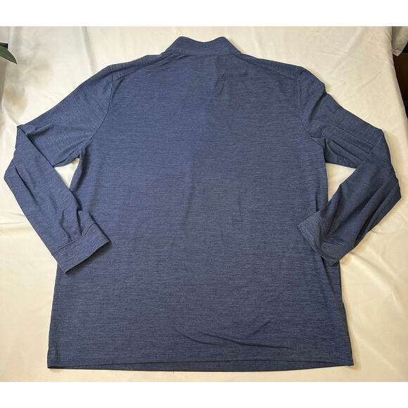 Pro Tour Men's 1/4 Zip Golf Pullover Navy Blue Stripes Long Sleeve Size XL - Picture 5 of 5